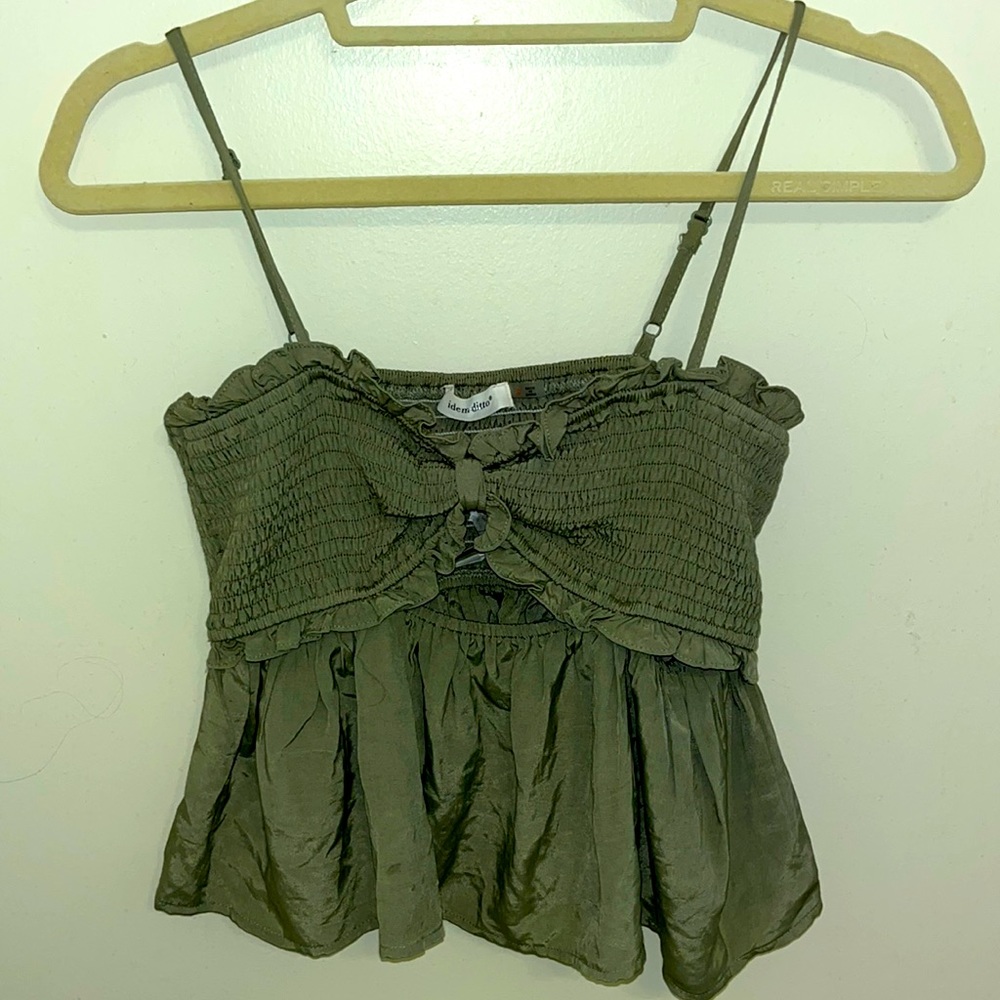 Green baby tank